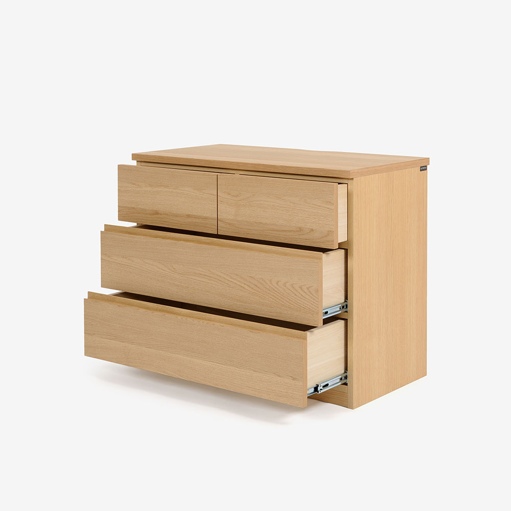 カリモク家具 ローチェスト「F301」幅87.5cm 全2色