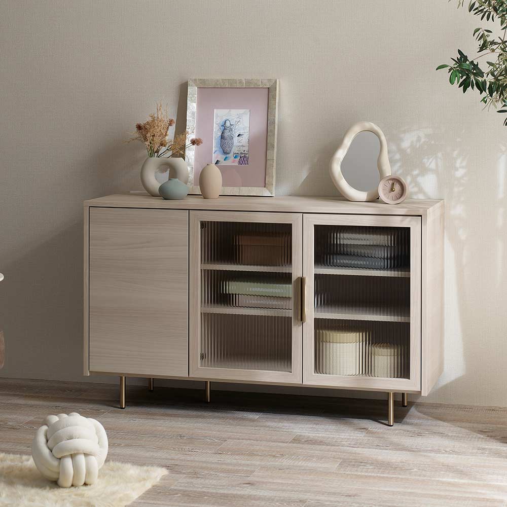 Pamouna（パモウナ）サイドボード「NWB-120C」幅120cm スイングドアタイプ 全4色【オンラインショップ限定品】