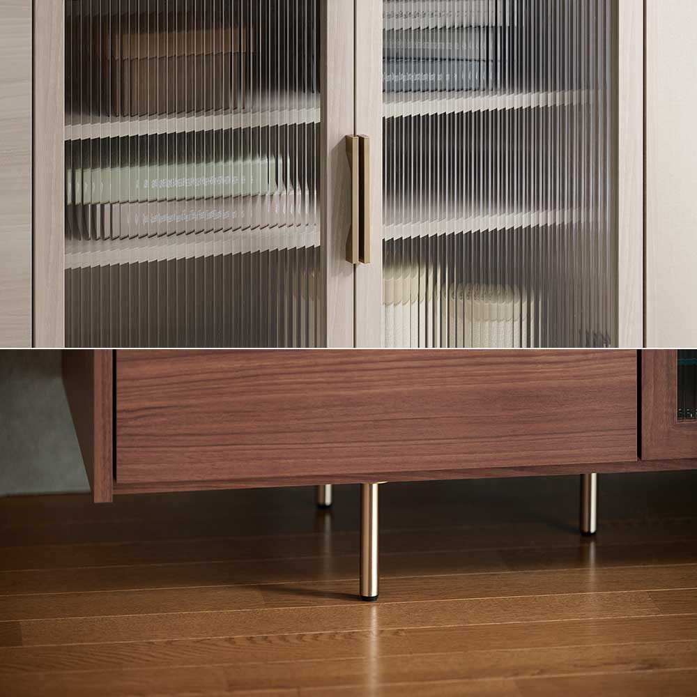 Pamouna（パモウナ）サイドボード「NWB-160C」幅160cm スイングドアタイプ 全4色【オンラインショップ限定品】