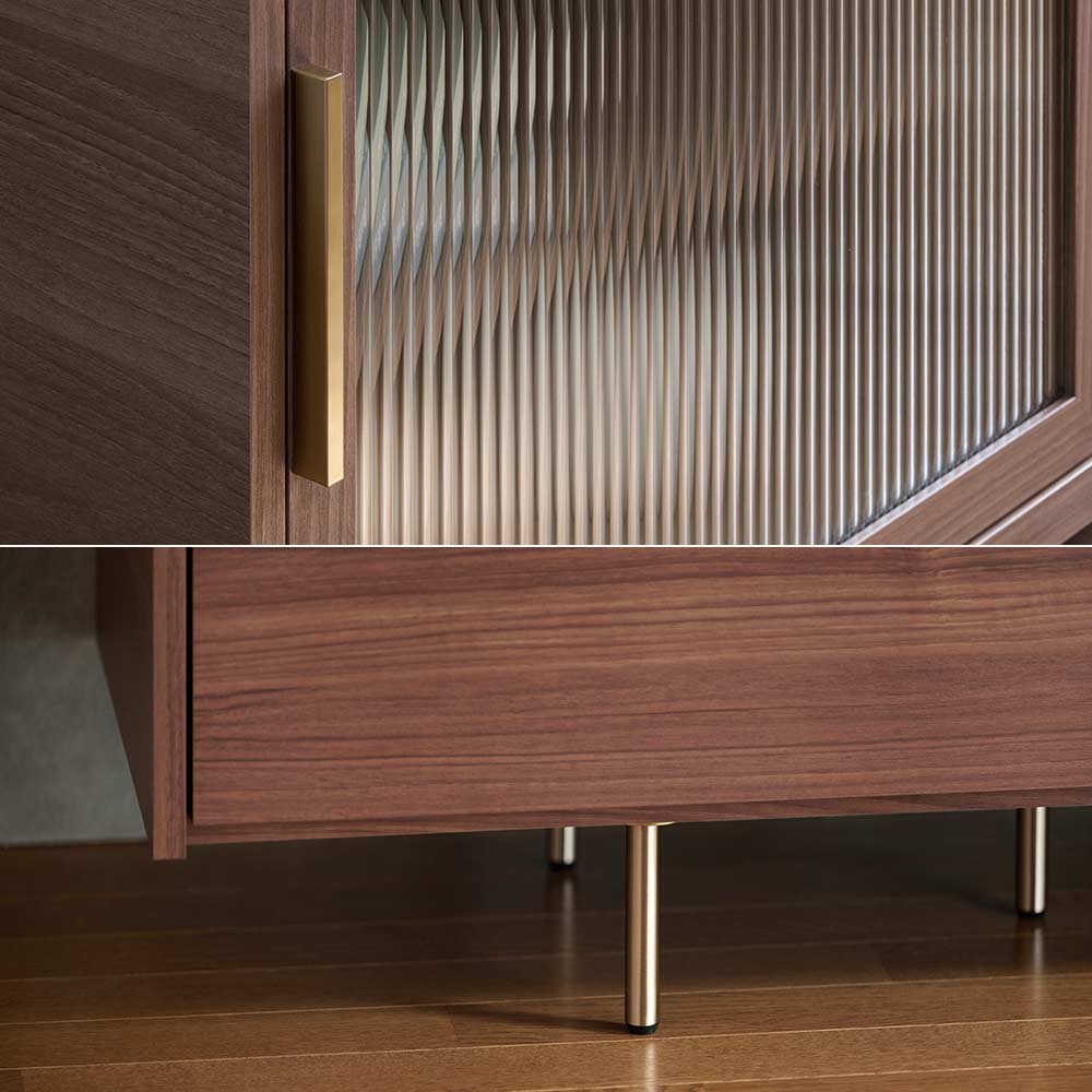 Pamouna（パモウナ）サイドボード「NWA-120C」幅120cm スライドドアタイプ 全4色【オンラインショップ限定品】