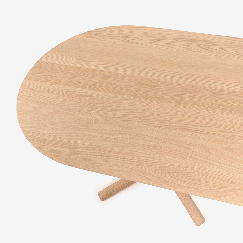 ダイニングテーブル「フィルプラス」R型 幅120cm 1本脚タイプ エッジデザイン3種 樹種・塗装色5種【受注生産品】