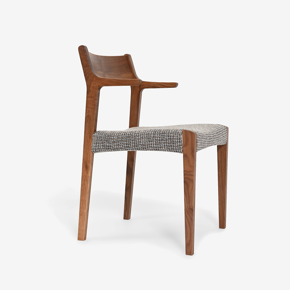 O-837-3】ナガノインテリア ダイニングチェア 回転イス