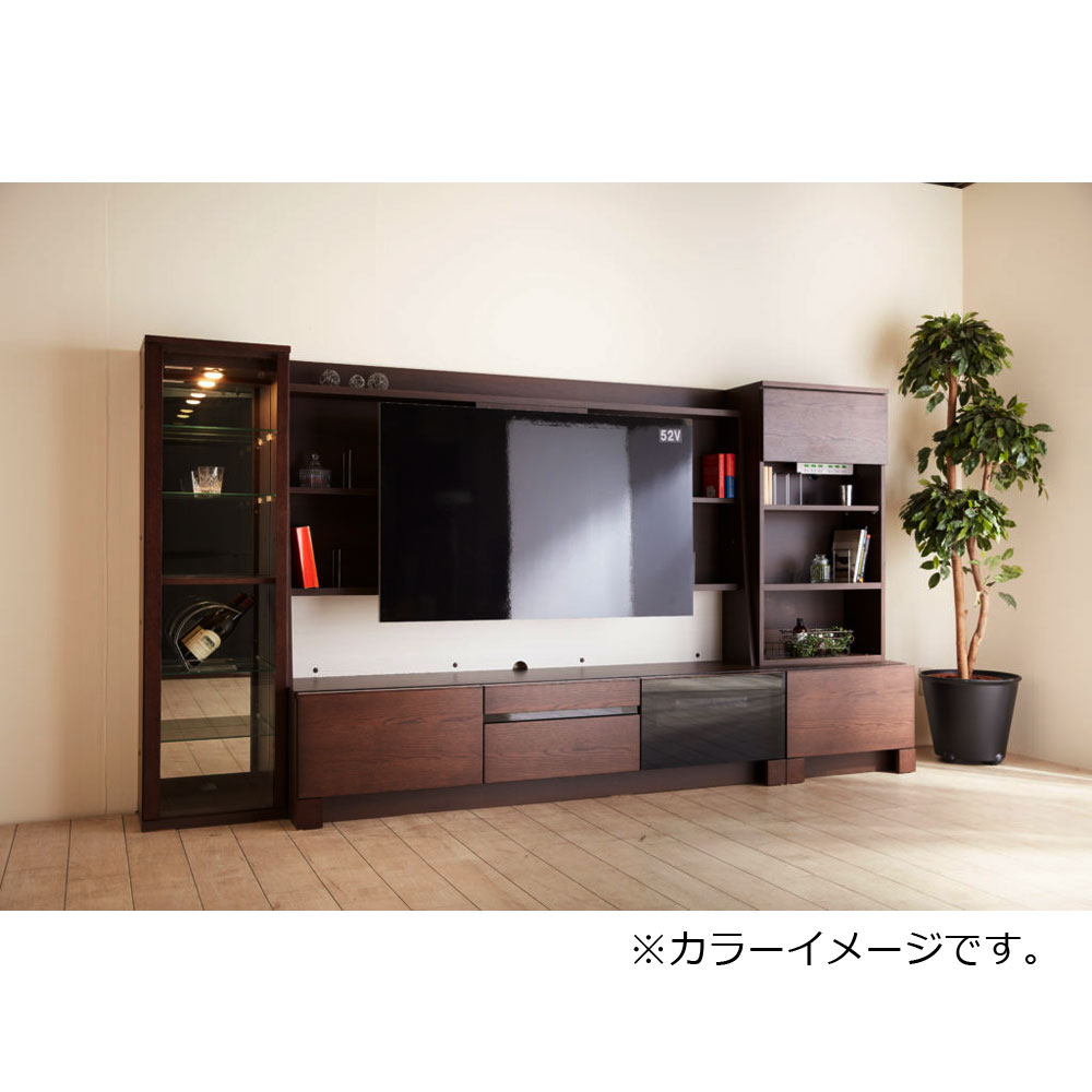 テレビボード「ミニモ」幅180cm オークブラウン色