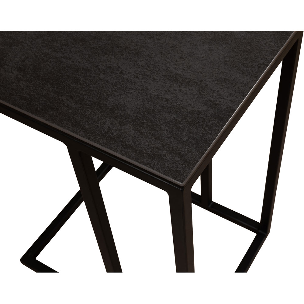 サイドテーブル「グラナダ」セラミック天板 ストームグレイ色