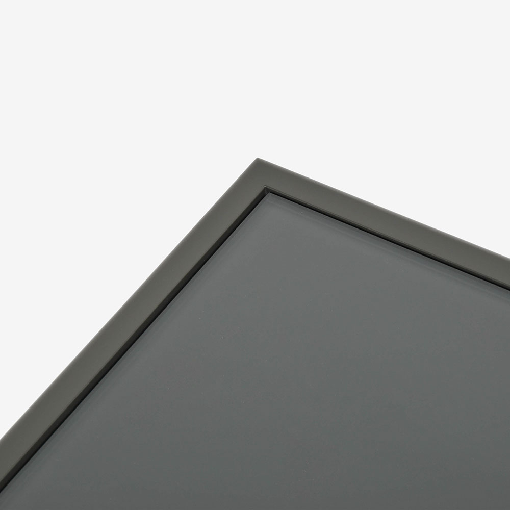ROLF BENZ（ロルフベンツ）センターテーブル「901-324」幅126cm 天板:ガラスグレー色 フレーム:ビーチ材アンブラグレー色