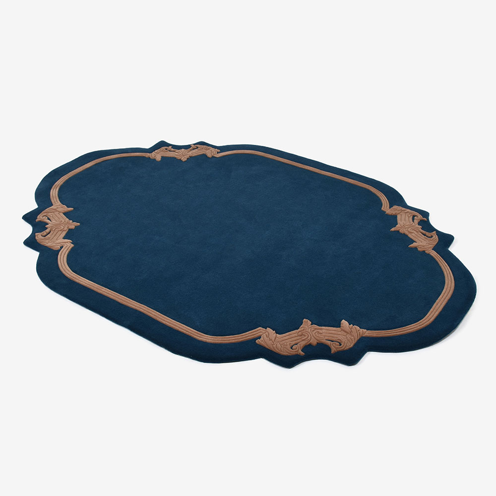 ラグ「STUCCO スタッコ Rタイプ 80611 89/117」幅140 x 奥行200cm 防炎【受注生産品】FISCHBACHER 1819(フィッシュバッハ 1819)