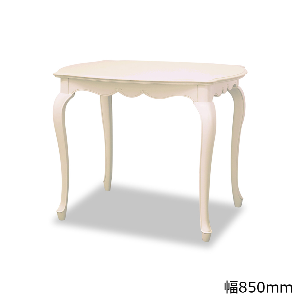 ダイニングテーブル「フルール」WH(ホワイト)色 全3サイズ