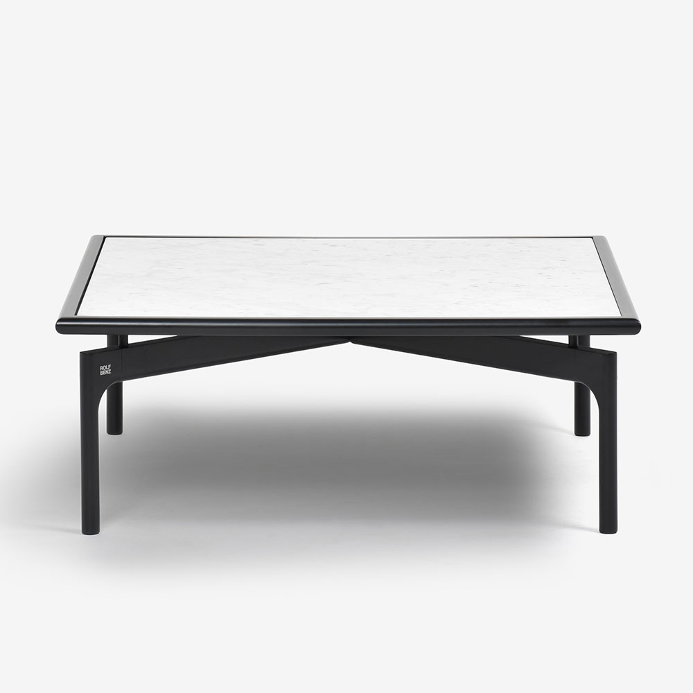 ROLF BENZ（ロルフベンツ）センターテーブル「901-211」幅84cm 天板:天然石カラーラ フレーム:ビーチ材ブラック色