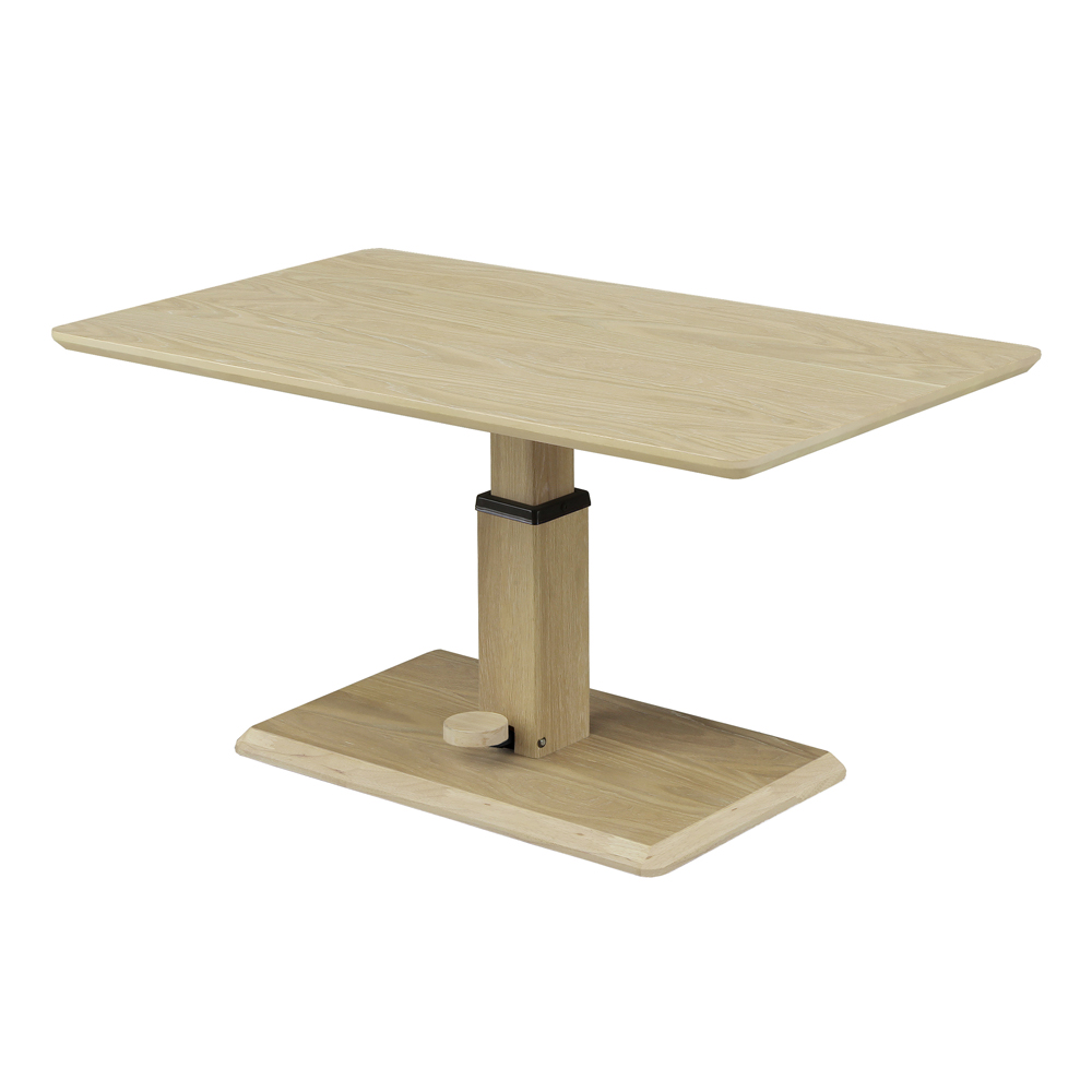 昇降式リビングテーブル「リフト Lift」木目タイプ 全2色