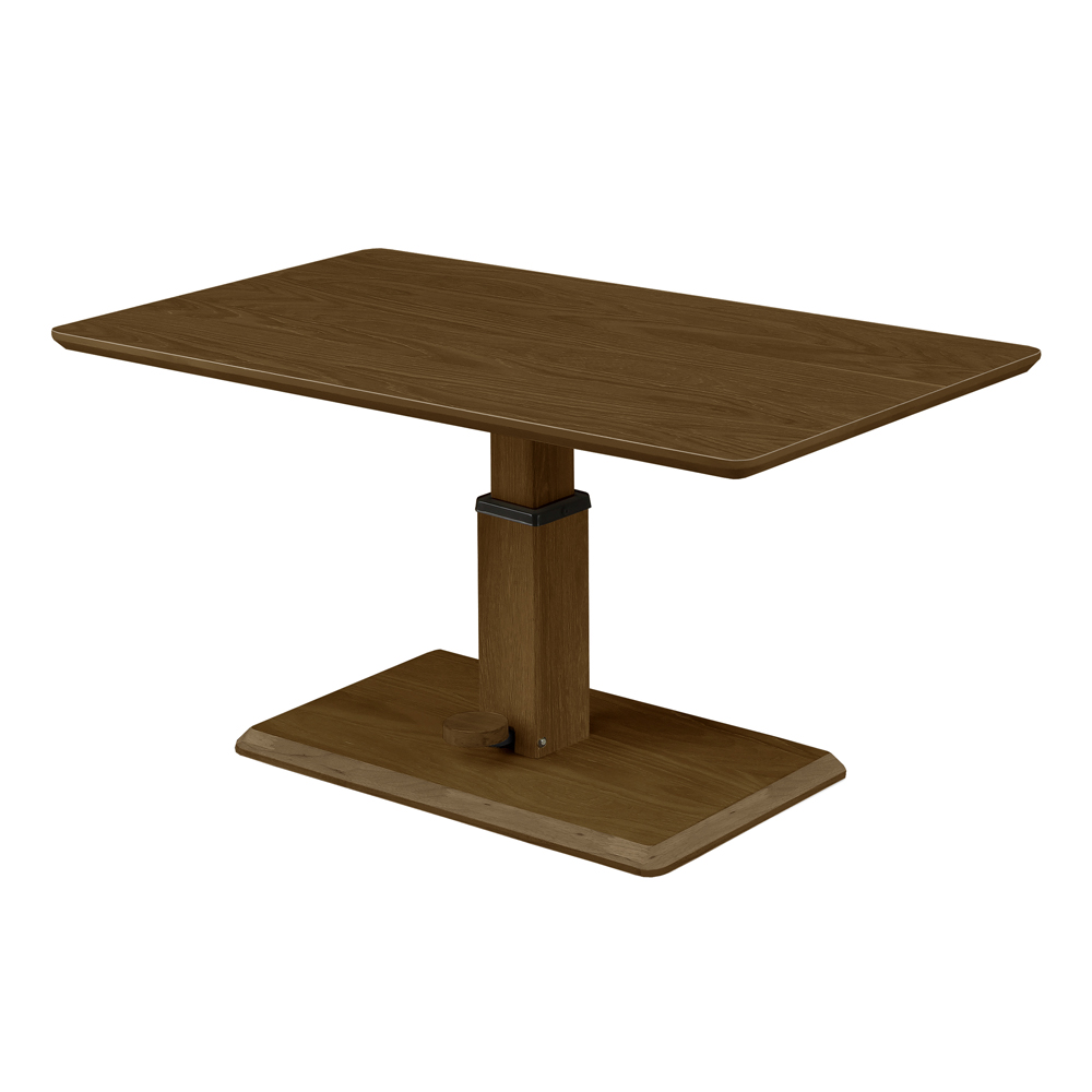 昇降式リビングテーブル「リフト Lift」木目タイプ 全2色