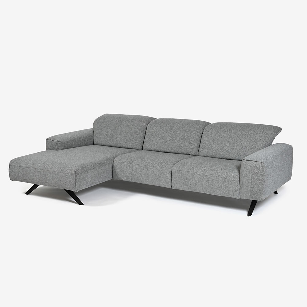 himolla(ヒモラ)カウチソファ 向かって左カウチ「シグナ model.1552」幅277cm 布#20Q2ミストラル 【お手入れキットの特典付き】
