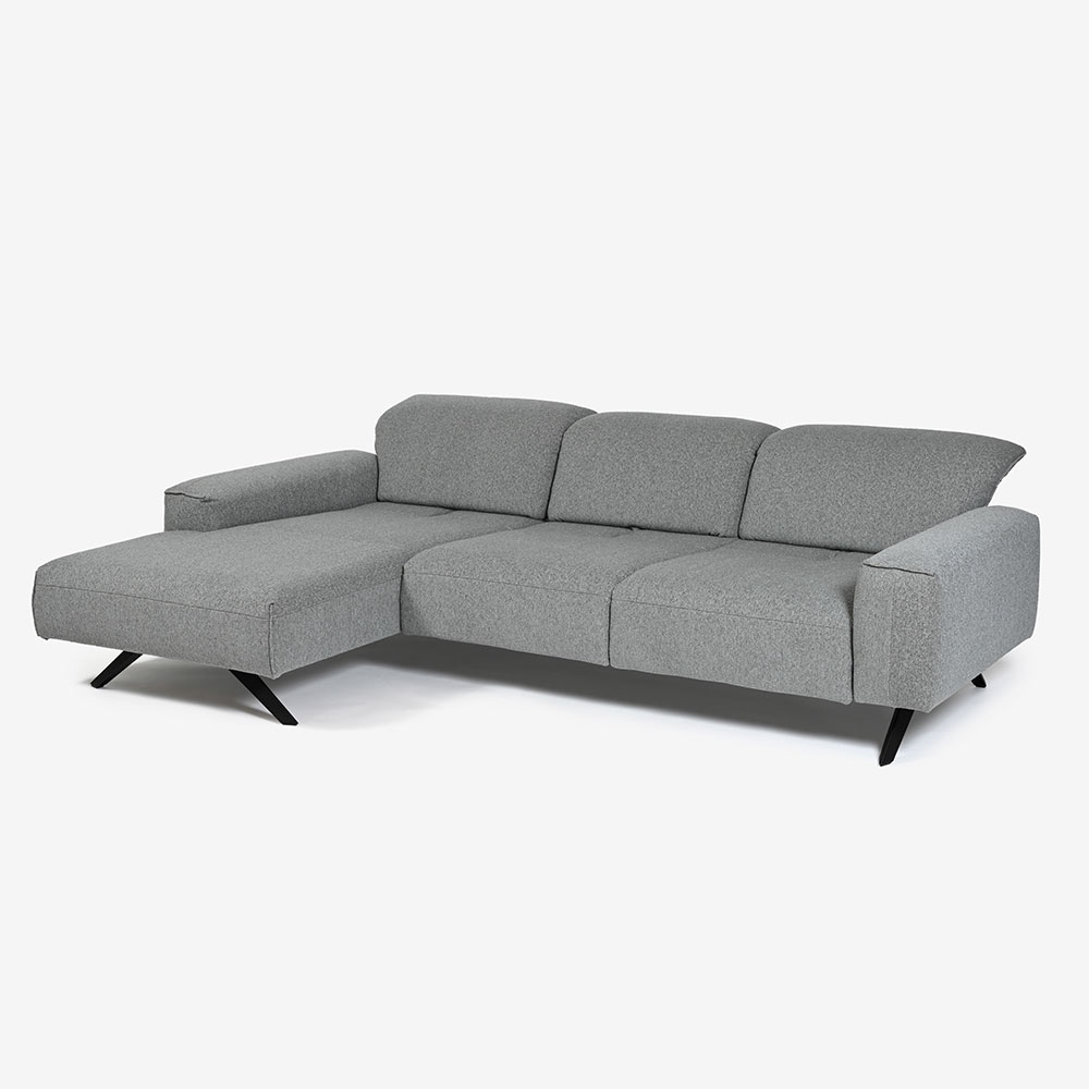 himolla(ヒモラ)カウチソファ 向かって左カウチ「シグナ model.1552」幅277cm 布#20Q2ミストラル 【お手入れキットの特典付き】
