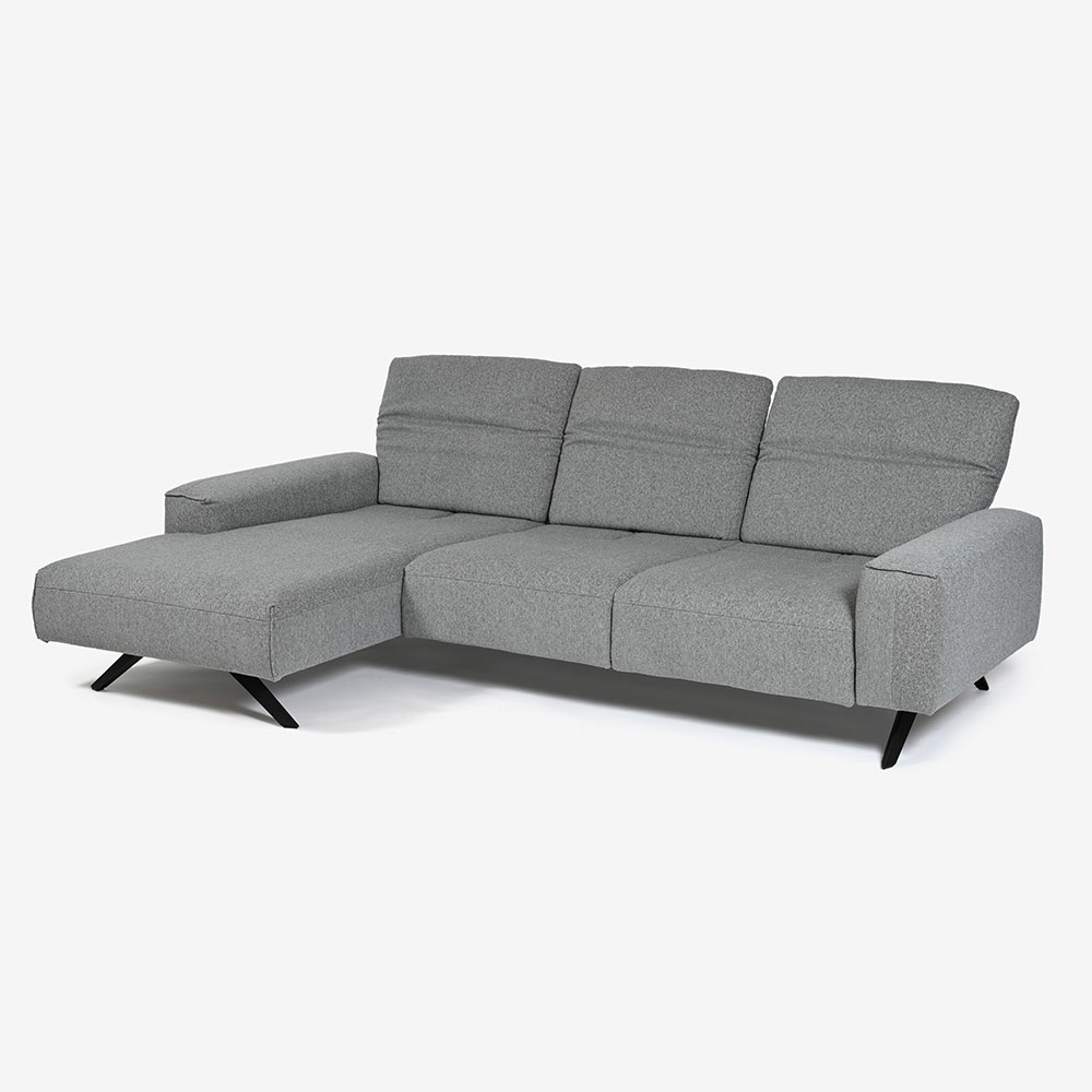 himolla(ヒモラ)カウチソファ 向かって左カウチ「シグナ model.1552」幅277cm 布#20Q2ミストラル 【お手入れキットの特典付き】