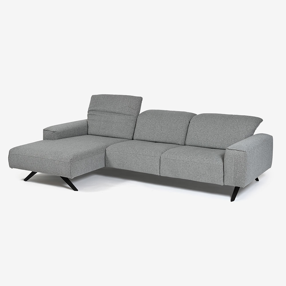 himolla(ヒモラ)カウチソファ 向かって左カウチ「シグナ model.1552」幅277cm 布#20Q2ミストラル 【お手入れキットの特典付き】