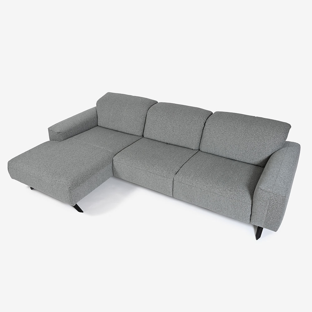 himolla(ヒモラ)カウチソファ 向かって左カウチ「シグナ model.1552」幅277cm 布#20Q2ミストラル 【お手入れキットの特典付き】