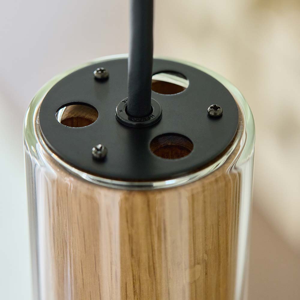 ペンダント「SUMICA マーンス SAP-020-1L」ナラ材 ランプ別売【ダクトレール取付専用】【受注生産品】