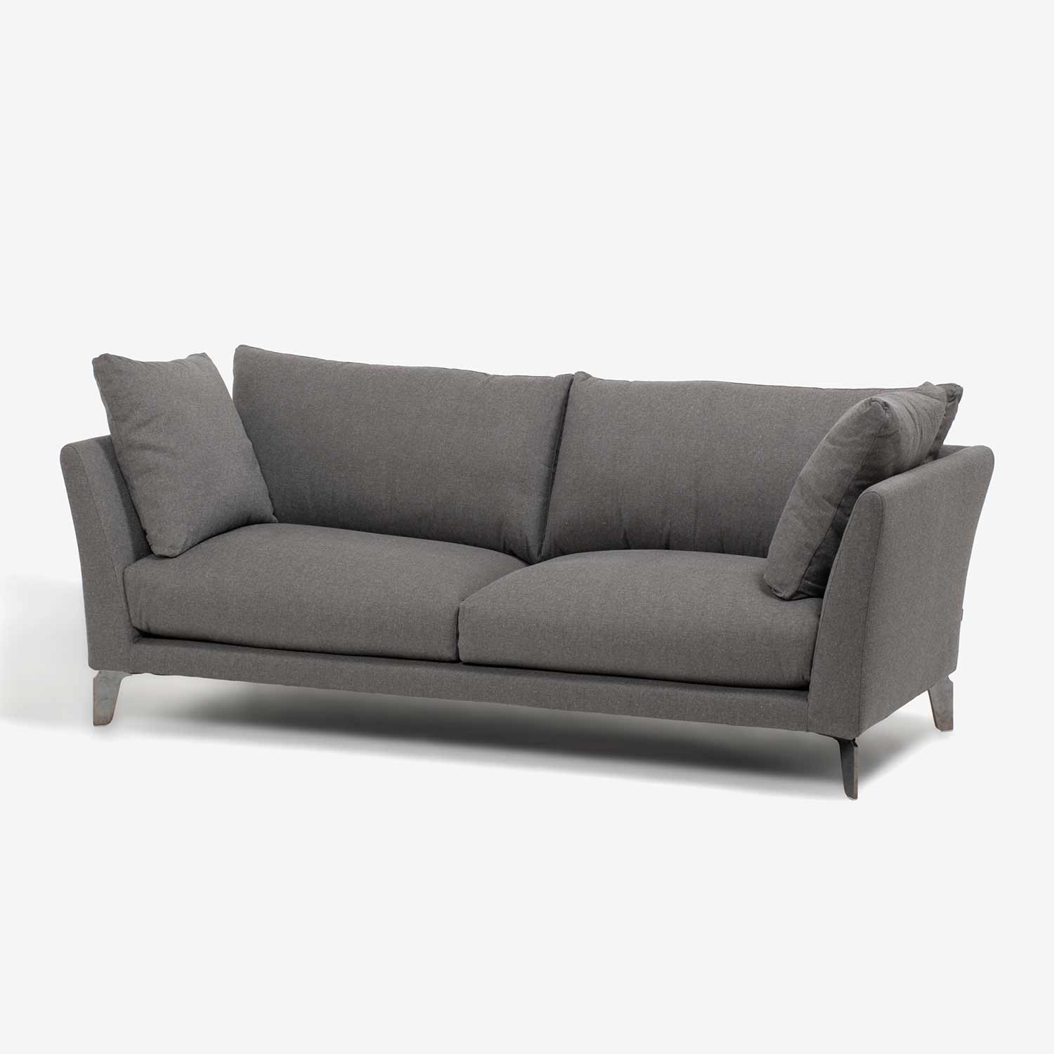 erba（エルバイタリア）ソファ「オーロラ」幅202cm 布グレー色