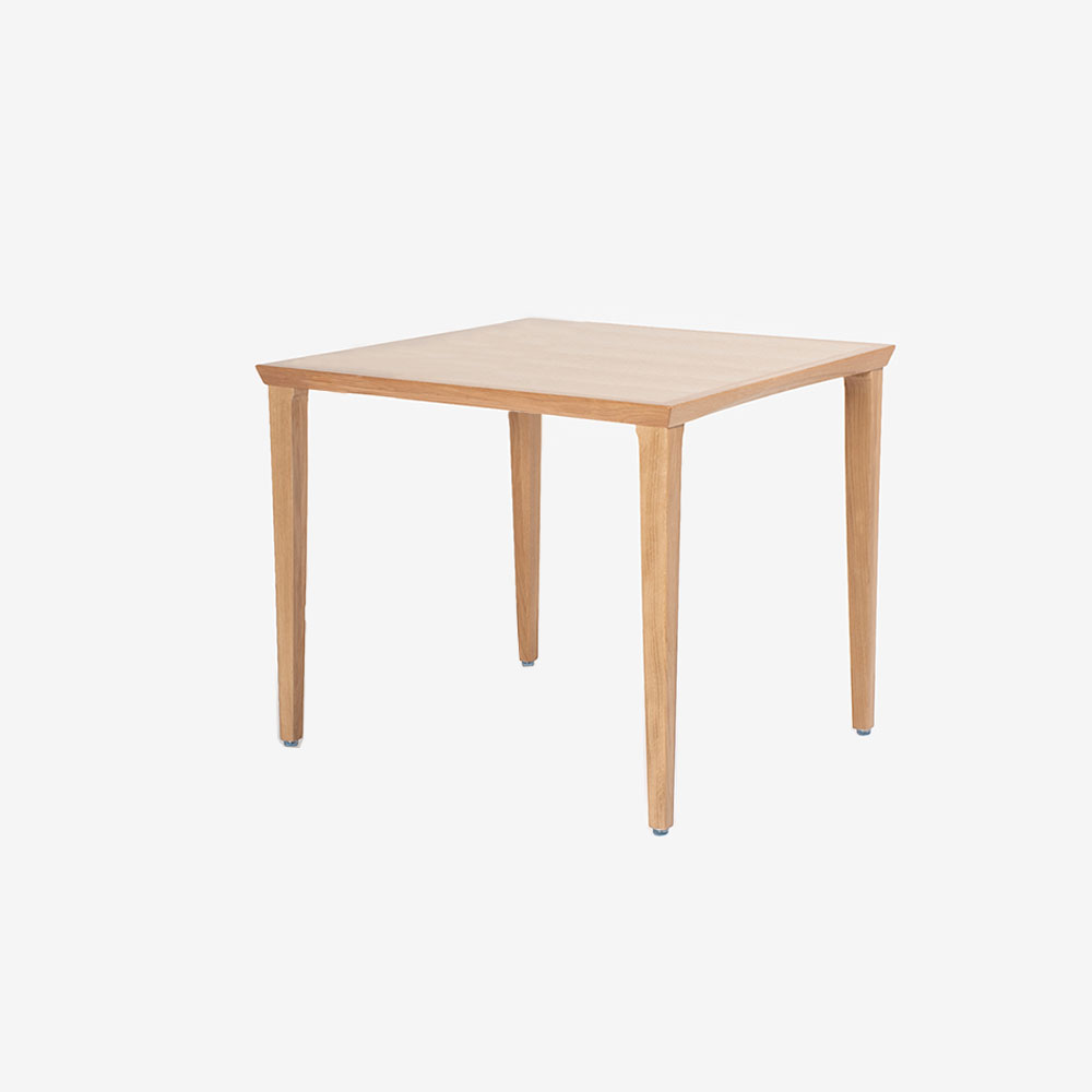 秋田木工 ダイニングテーブル「N-T005」幅85cn正方形 ナラ材 ホワイトオーク色【決算セールのため20%OFF】