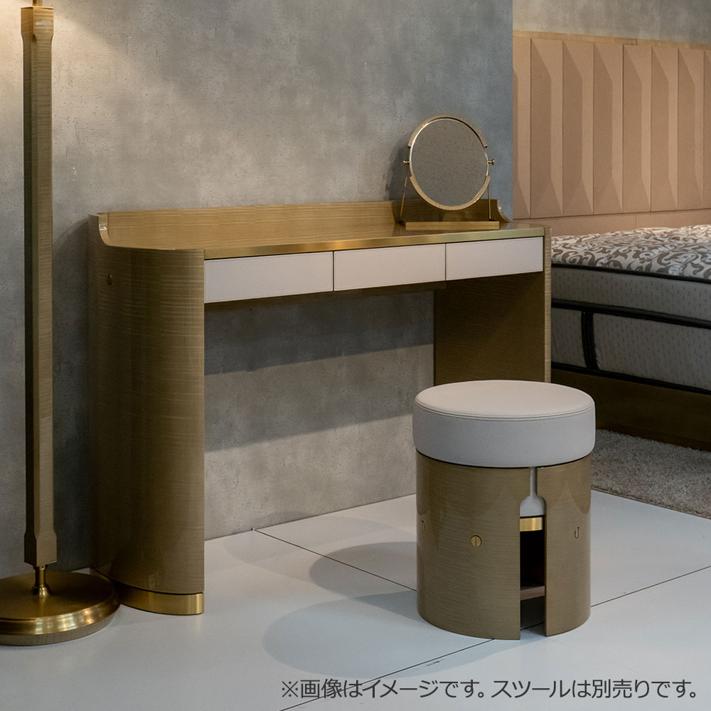 ドレッサー「CORZA コルザ No.1」ミラー付き シカモア（SK-12）/革テルマール#0893 【受注生産品】