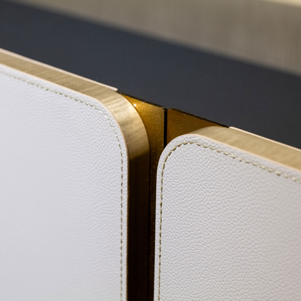 サイドボード「CORZA コルザ No.1」幅160cm シカモア(SK-12)/革テルマール#0893【受注生産品】