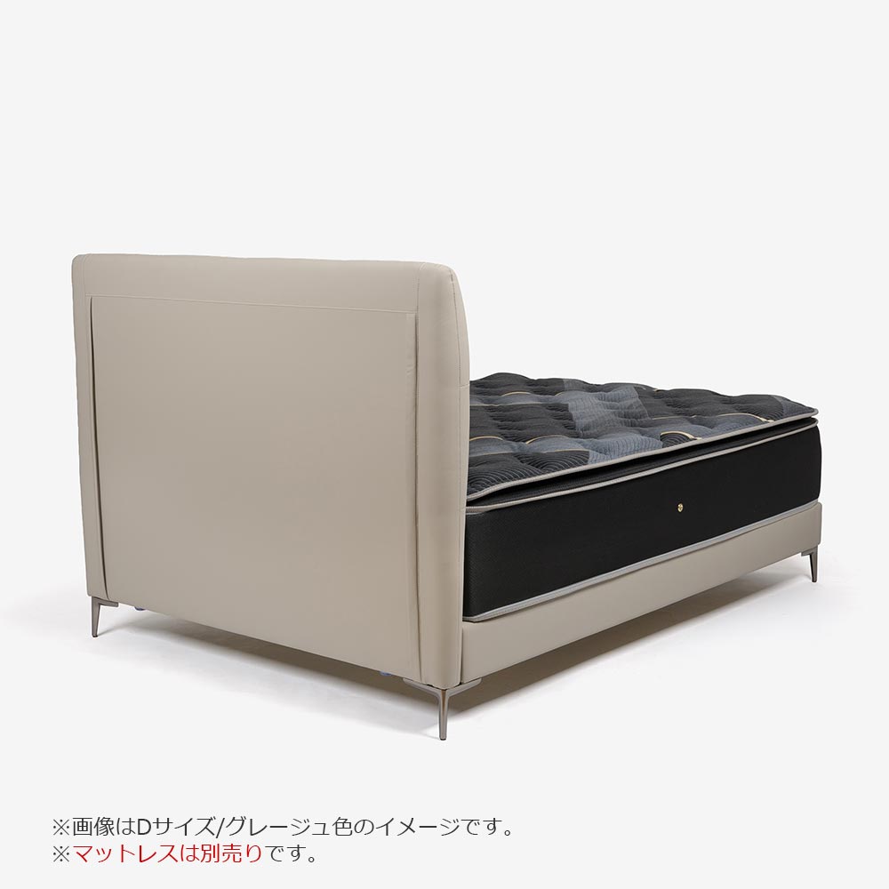ベッドフレーム「ルチア02」PVC張り すのこ床板 全6サイズ 全2色