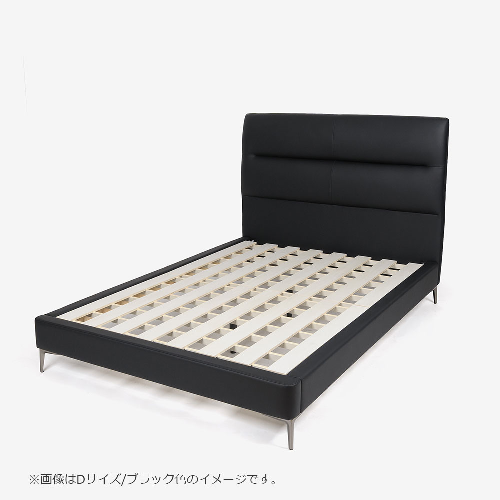 ベッドフレーム「ルチア01」PVC張り すのこ床板 全6サイズ 全2色
