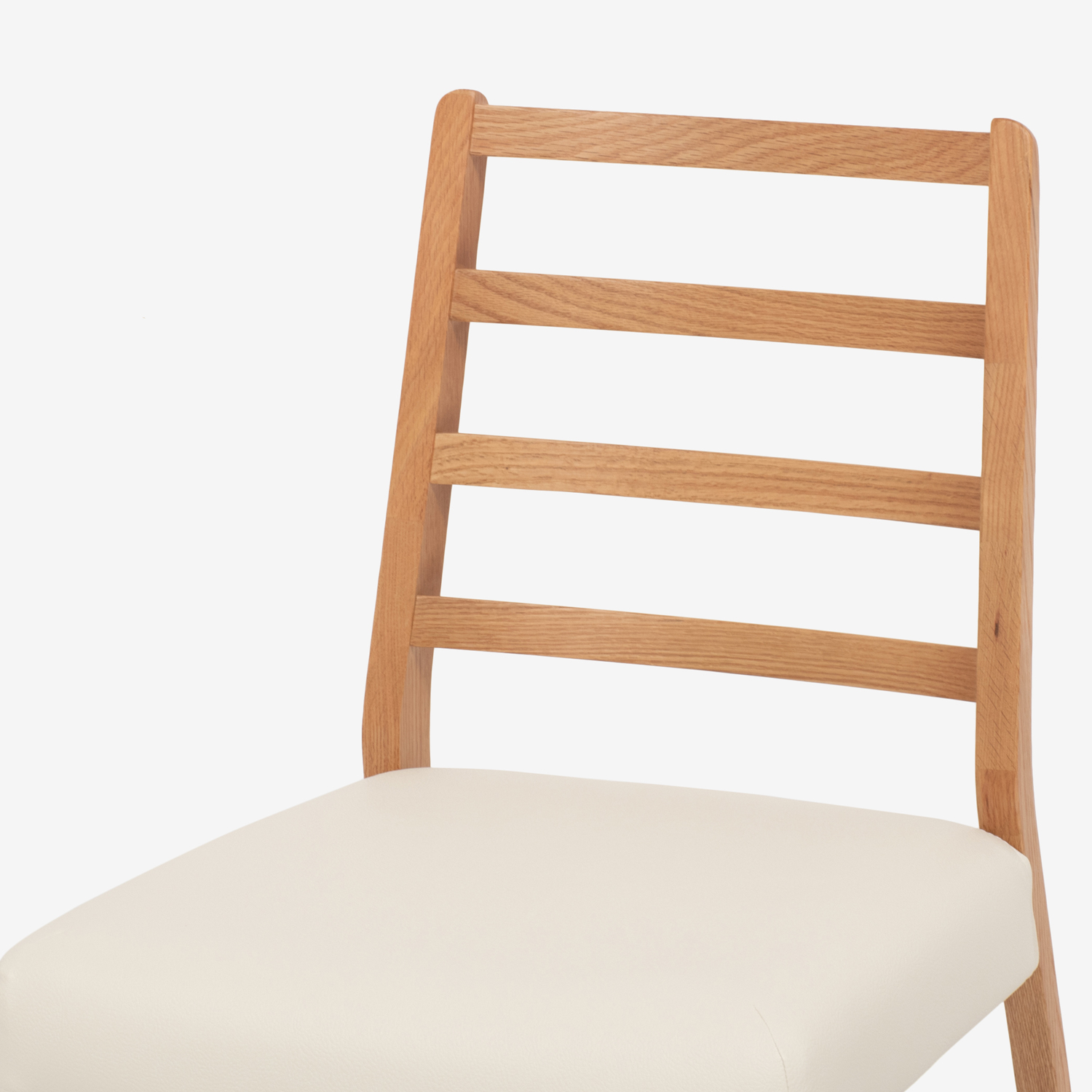ダイニングセット「シネマ3」オーク材ホワイトオーク色　テーブル3サイズ 座面PVC2色