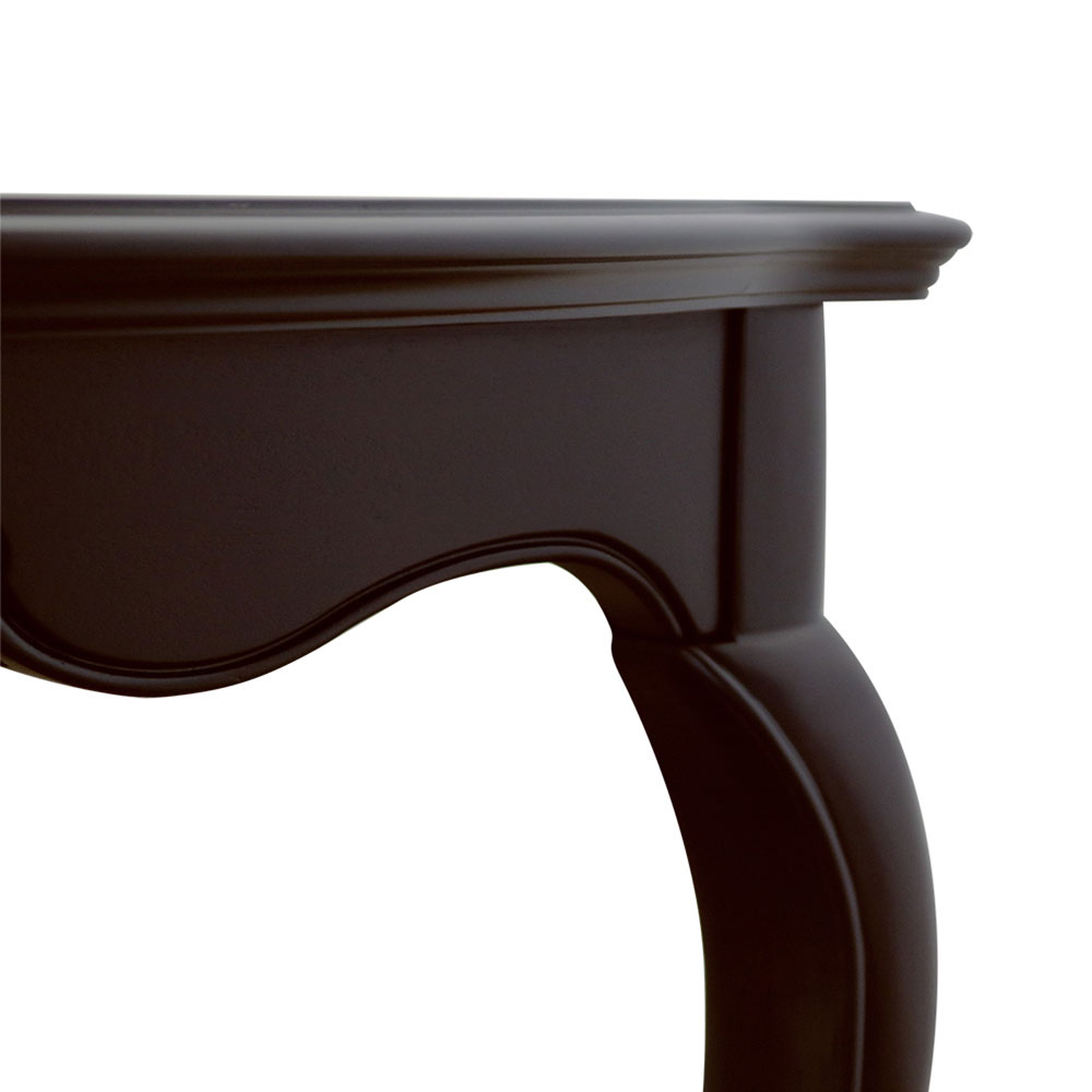 ダイニングテーブル「フルール DM」マホガニー材ダークブラウン色 全3サイズ
