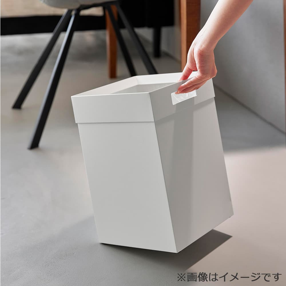 トラッシュカン「タワー 角型 10592」14L ホワイト ゴミ箱