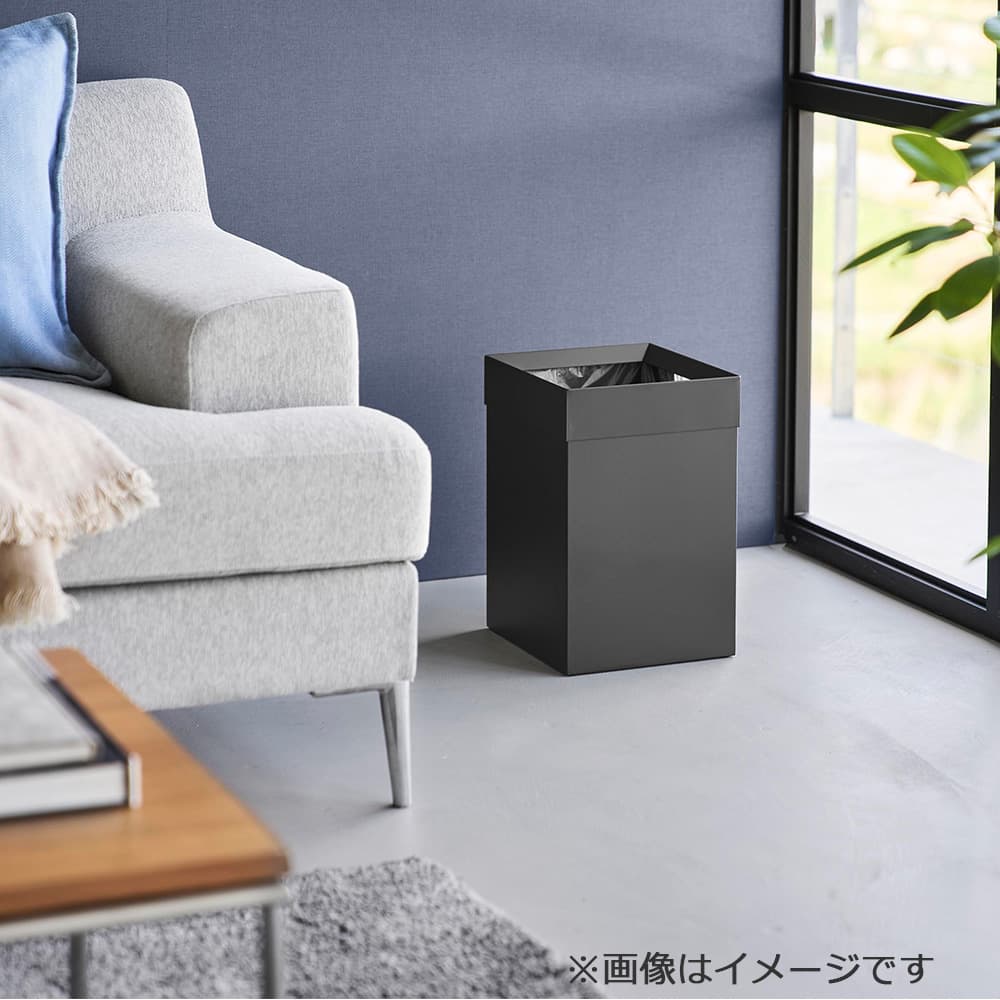 トラッシュカン「タワー 角型 10593」14L ブラック ゴミ箱