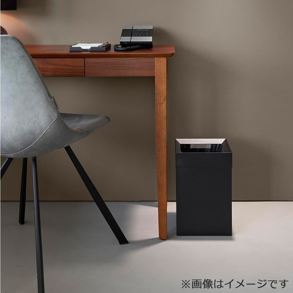 トラッシュカン「タワー 角型 10593」14L ブラック ゴミ箱