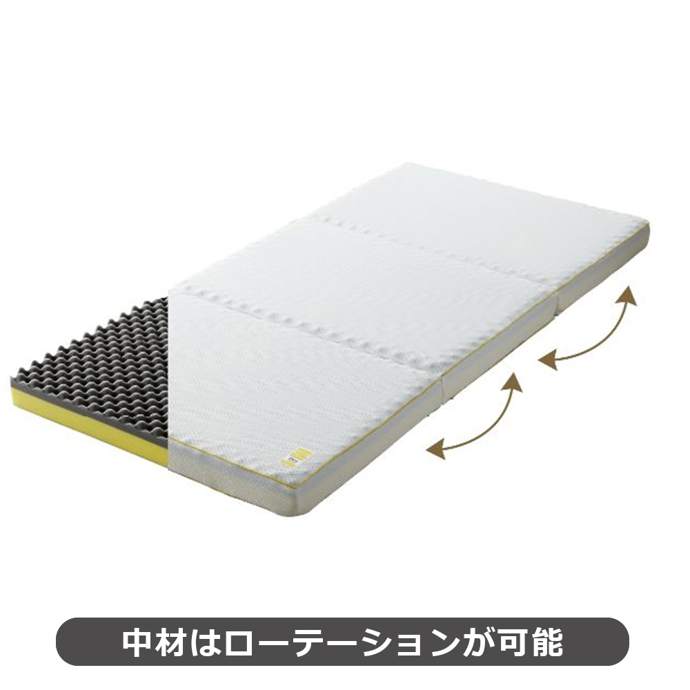マットレス「Dots Plus ヘルシーマットレス」三つ折り 全3サイズ nishikawa(西川)睡眠Labo