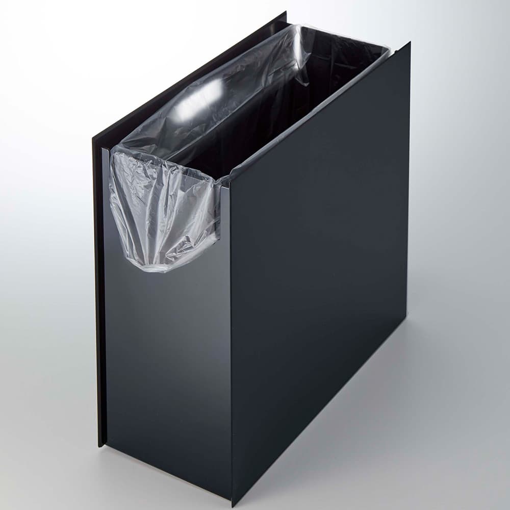トラッシュカン「タワー ワイド 4495」15L ブラック ゴミ箱