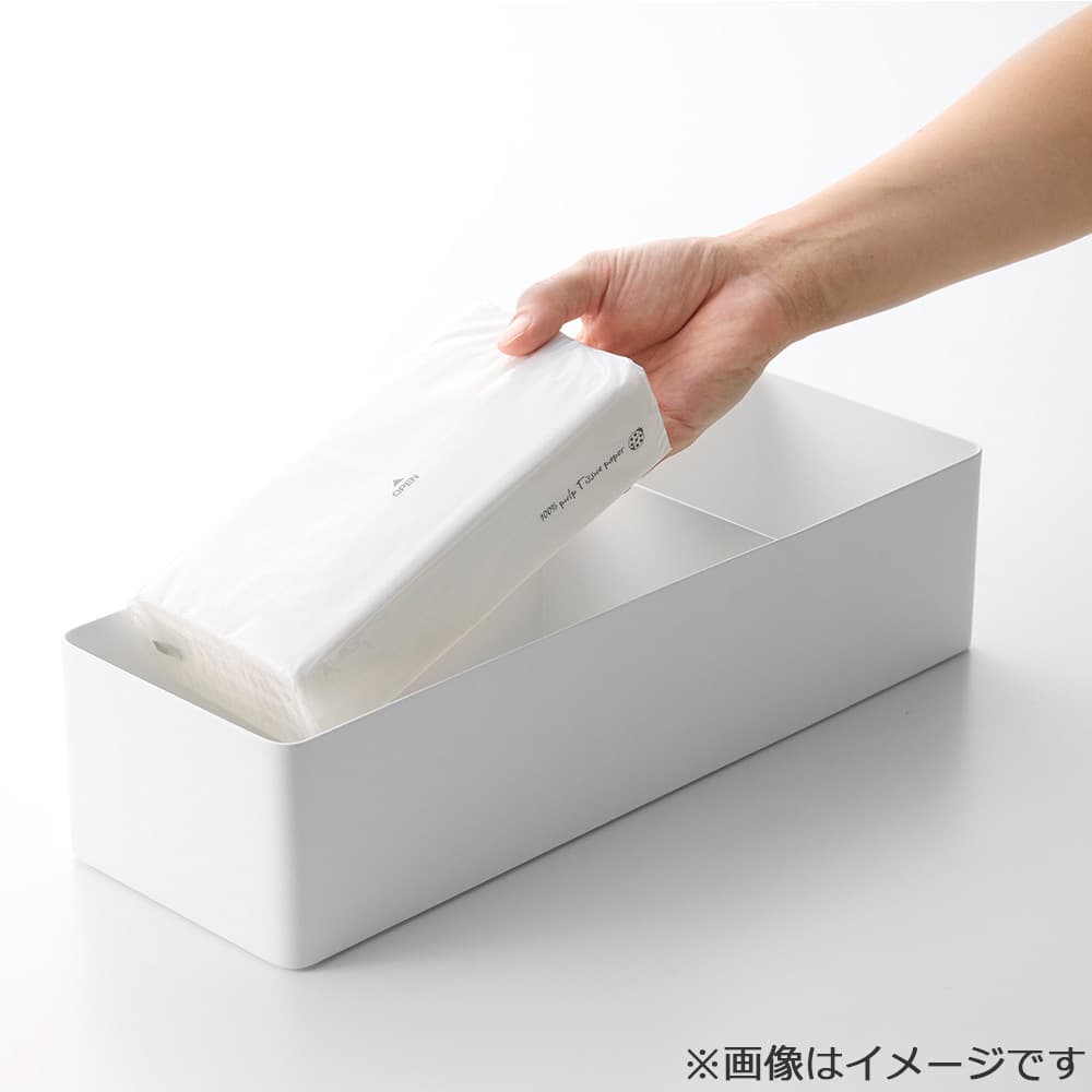 ペーパータオル&バニティオーガナイザー「タワー 10743」ホワイト