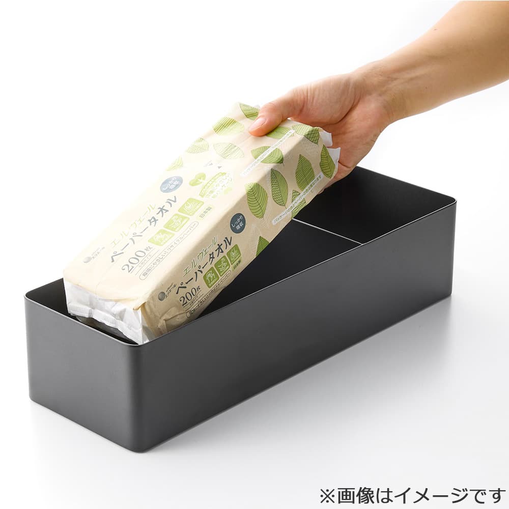 ペーパータオル&バニティオーガナイザー「タワー 10744」ブラック