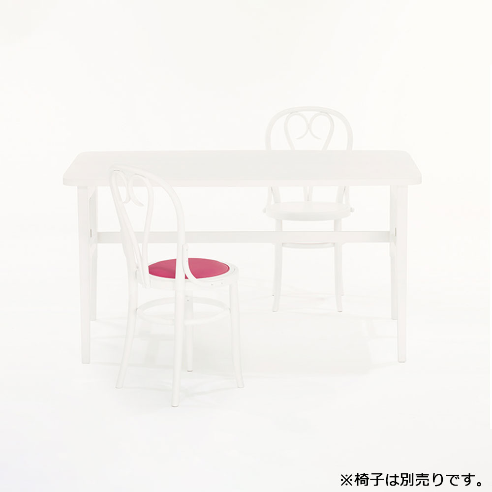 伸長式ダイニングテーブル「ティアラ」ホワイト色　片側バタフライ式【決算セールのため30%OFF】