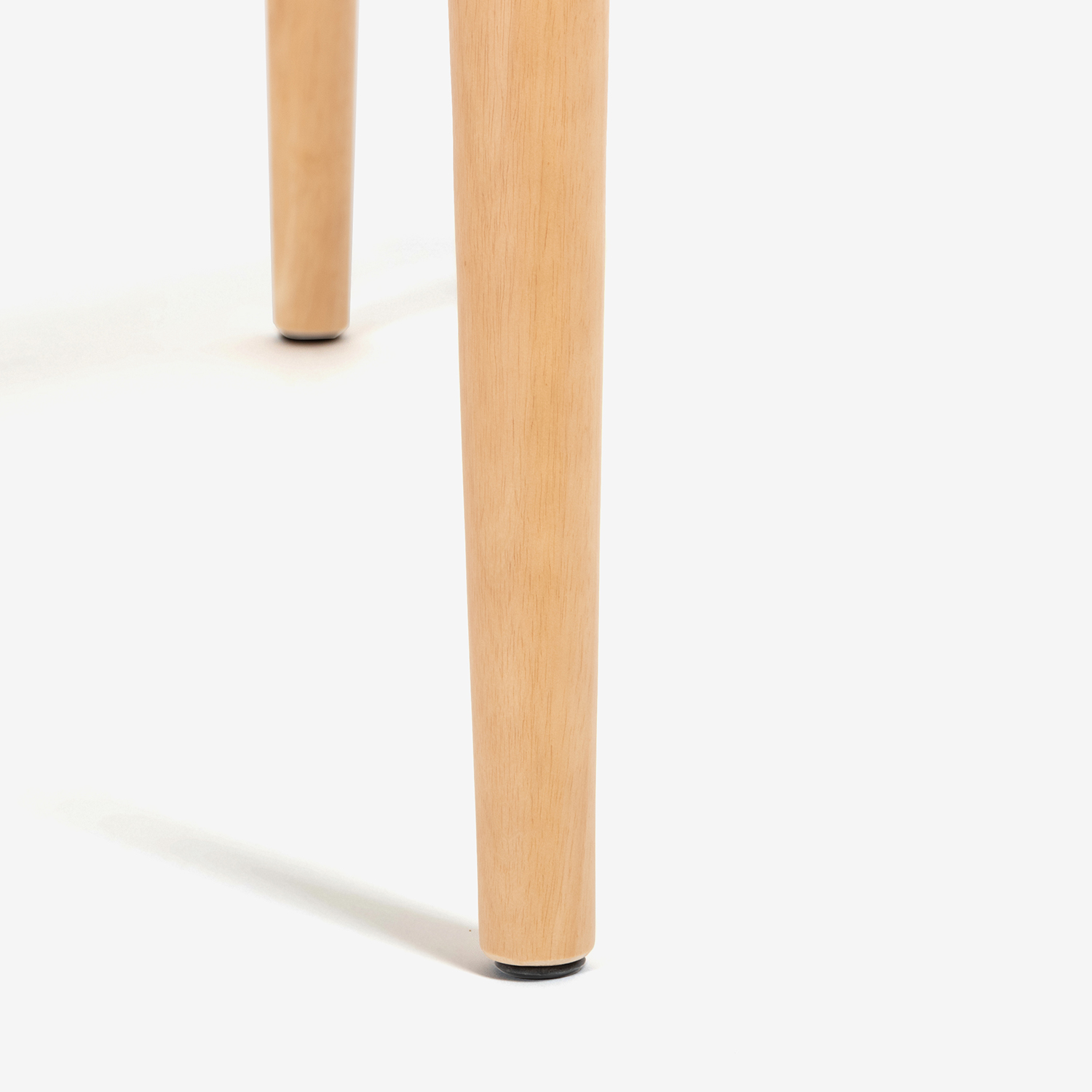 ダイニングテーブル「ユノ3」幅80cm レッドオーク材 ホワイトオーク色 丸脚