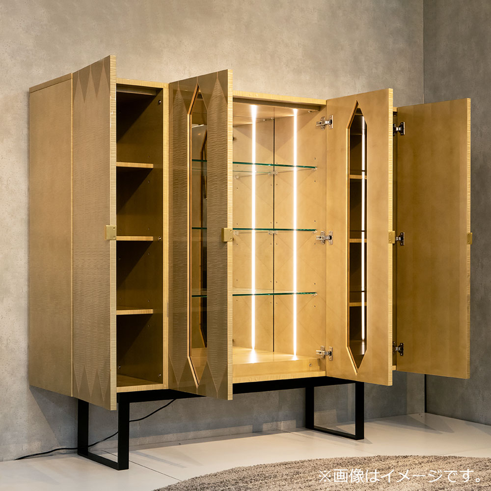 キャビネット「YABANE」幅160.2cm シカモア(SK-12)【受注生産品】