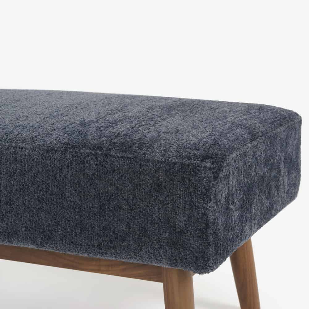 スツール「ファルコ」布ネイビー色 #6:6142 脚部LWN色【受注生産品】