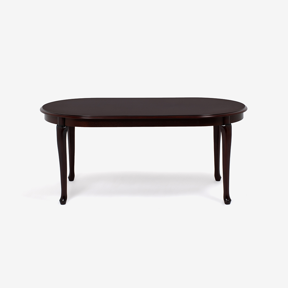 ダイニングテーブル「クイーンアン２」楕円形 幅180cm マホガニー材