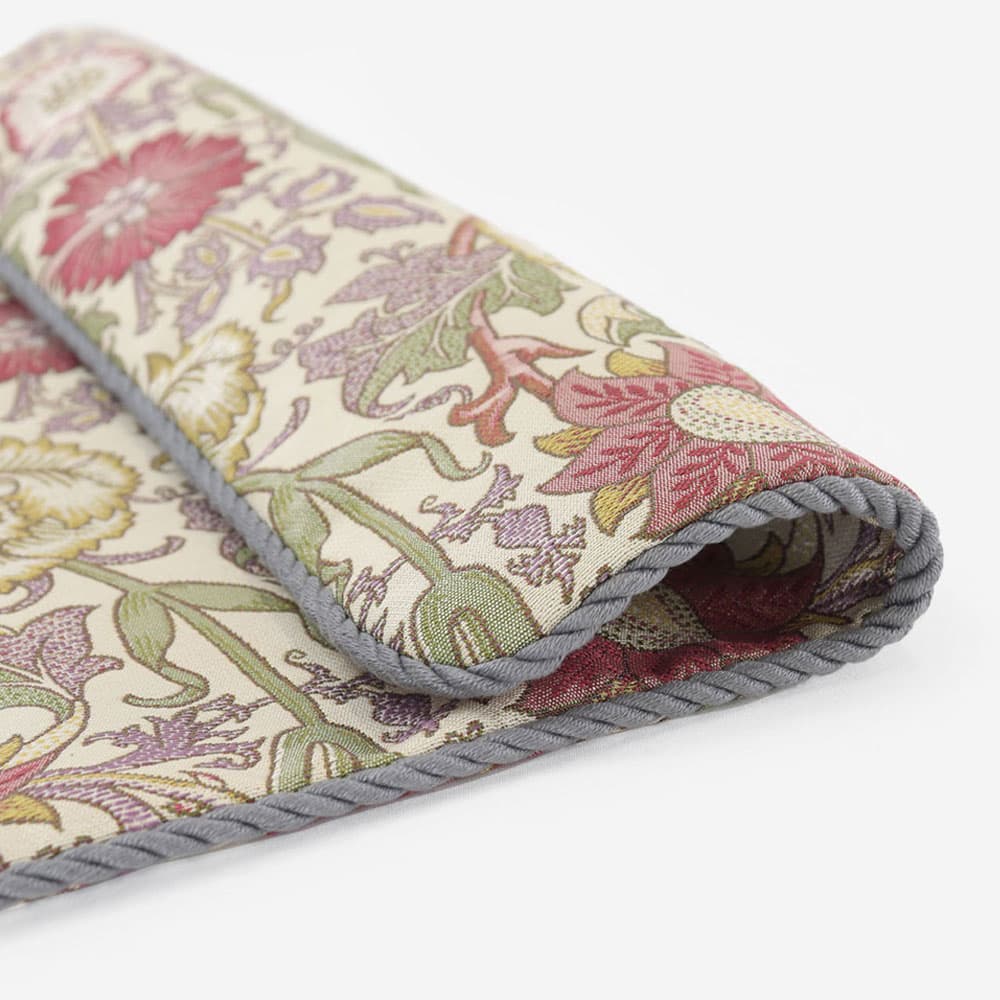 クッションカバー「ピンクアンドローズ」ピンク 45cm角 Morris Design Studio(モリス)