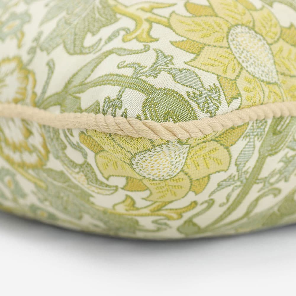 クッションカバー「ピンクアンドローズ」イエロー 45cm角 Morris Design Studio(モリス)