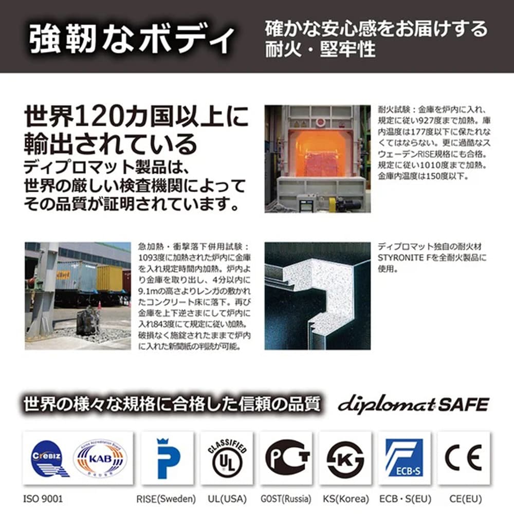 耐火金庫「BY500」BEYOND 36L 幅40.4cm 奥行49.5cm 全3色【送料・開梱設置費込み】【メーカー直送】