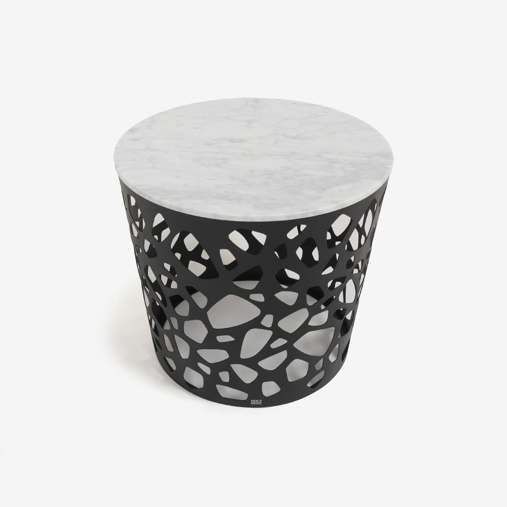 ROLF BENZ（ロルフベンツ）サイドテーブル「926-251」直径50cm 天然石 カラーラ