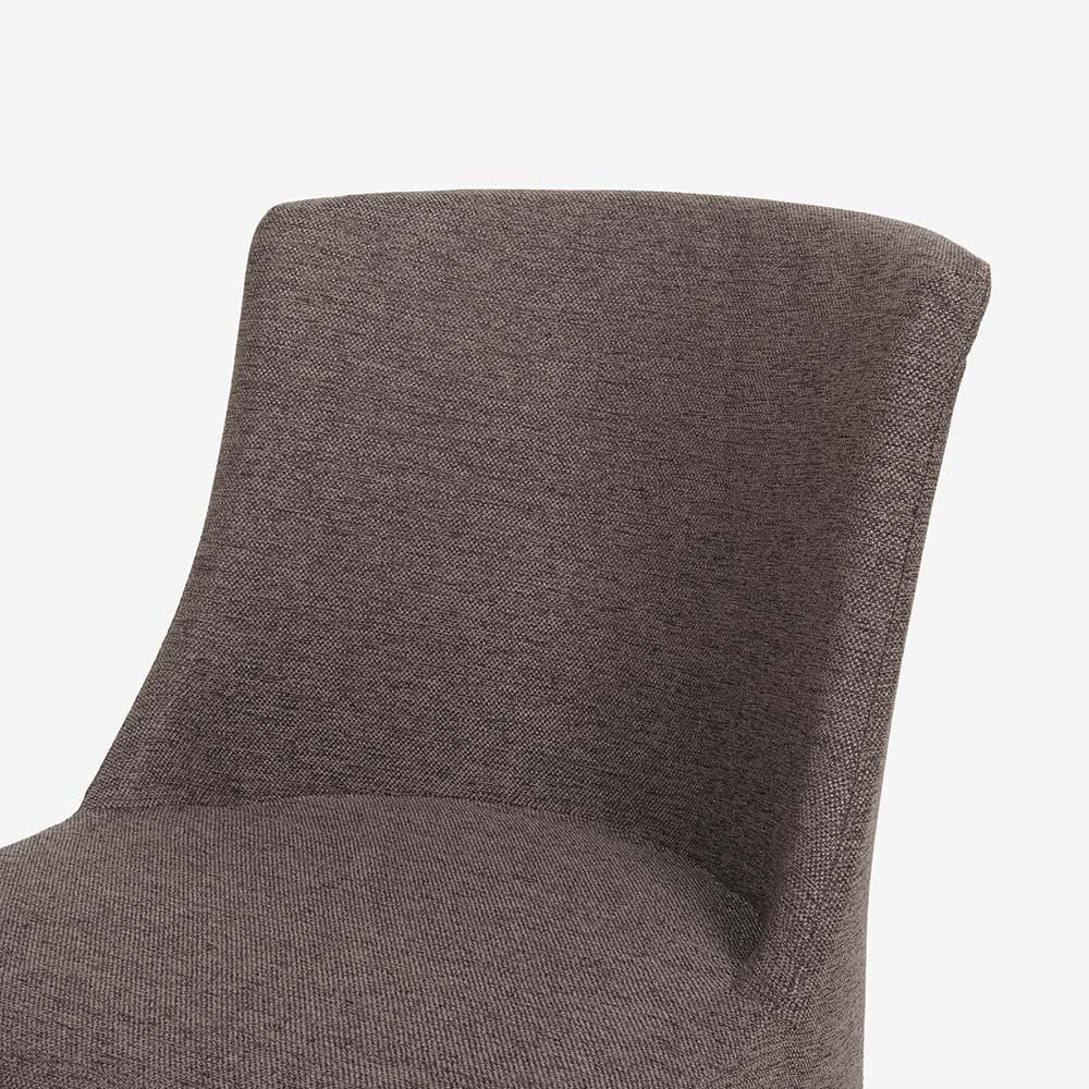 erba(エルバイタリア)ダイニングチェア「アルテ」布#0 ACAPULCO408 ブラウン色