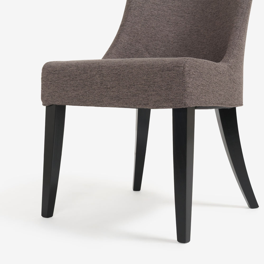 erba(エルバイタリア)ダイニングチェア「アルテ」布#0 ACAPULCO408 ブラウン色