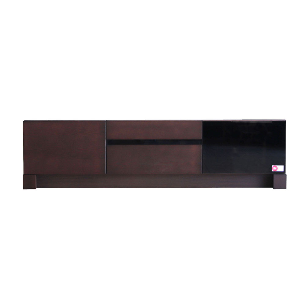 テレビボード「ミニモ」幅160cm ロータイプ オークブラウン色