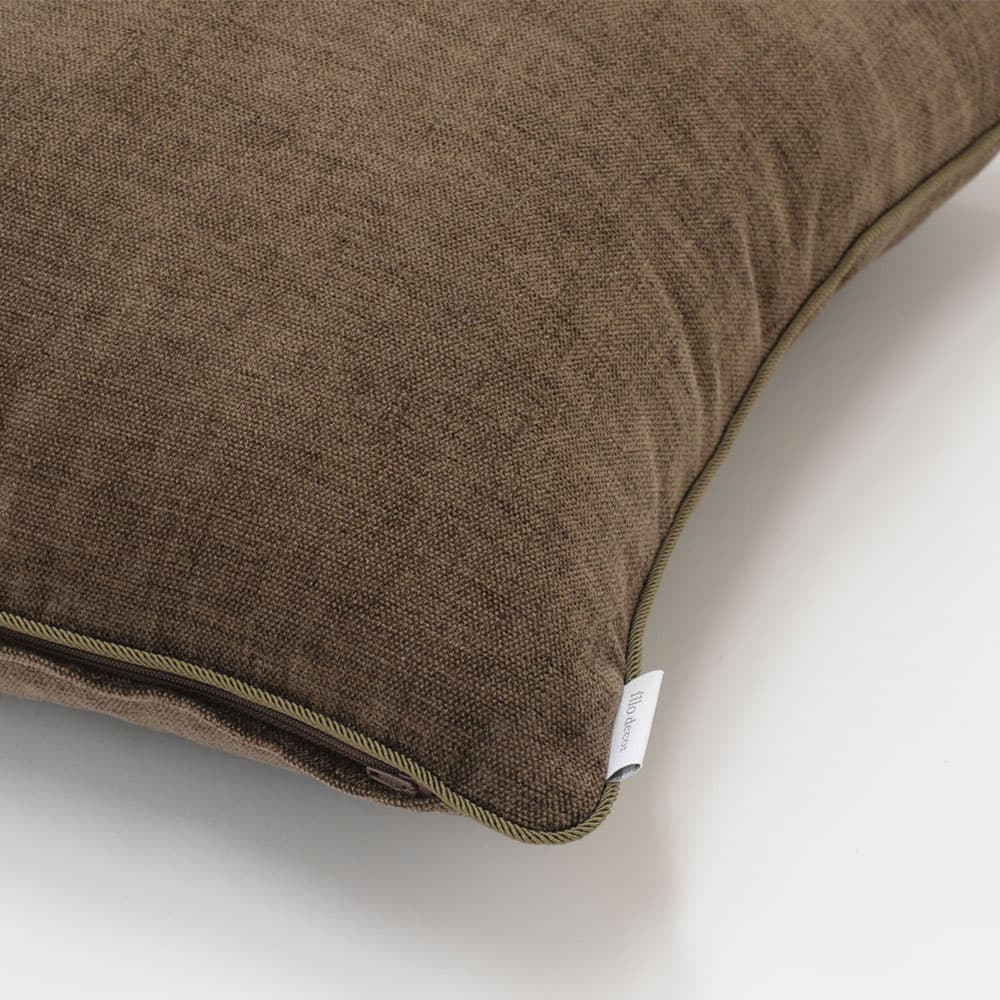 クッションカバー「ジャイアント LL1311」ブラウン 45cm角