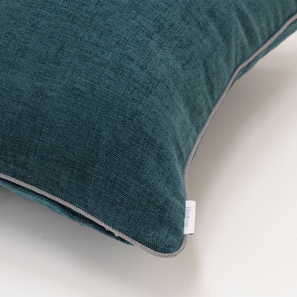 クッションカバー「ジャイアント LL1311」ブルーグリーン 45cm角