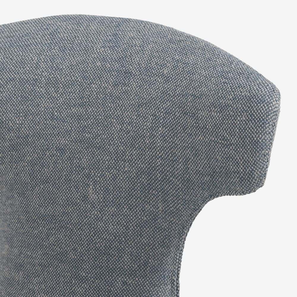 PoltronaFrau（ポルトローナ・フラウ）ダイニングチェア「モンテーラマス」布グレー色/スチール脚